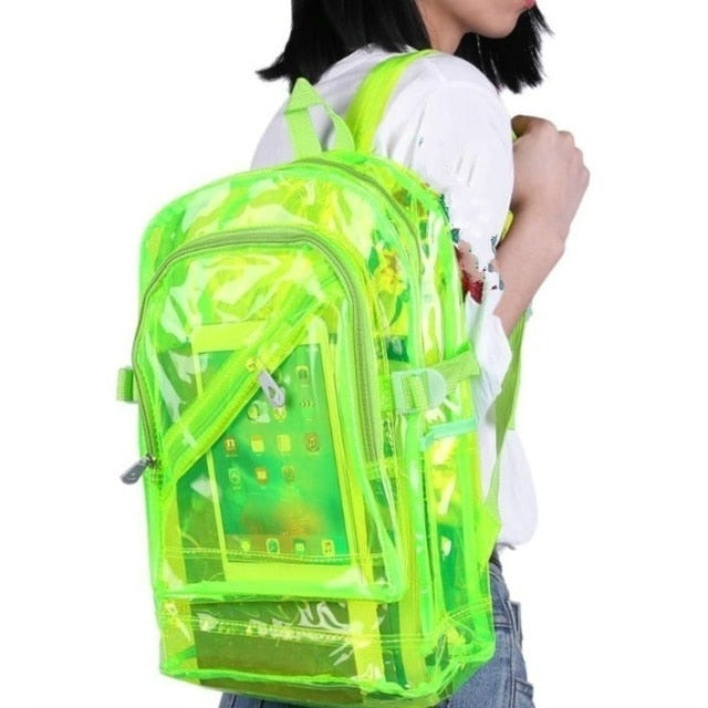 Backpack-Transparent Waterproof PVC Clear Plastic